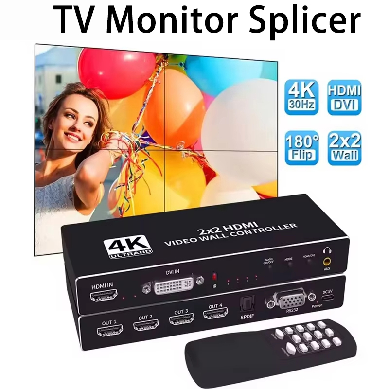 Home Cinema Video Processor - 4K 2x2 Video Wall Controller Processor