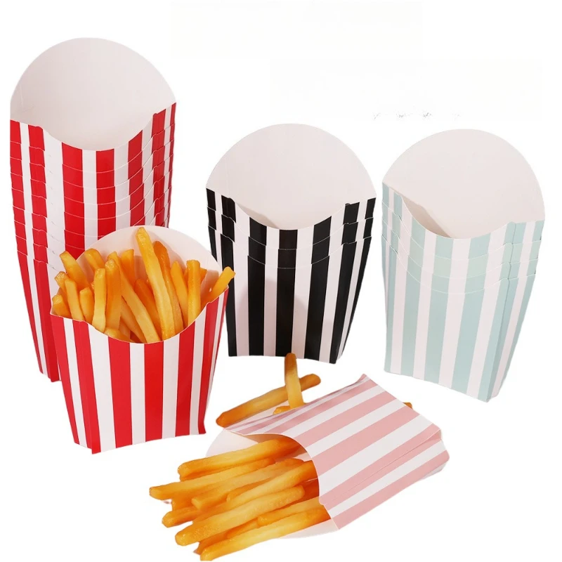 50pcs Striped Disposable Party - Home Cinema Events 评论和价格