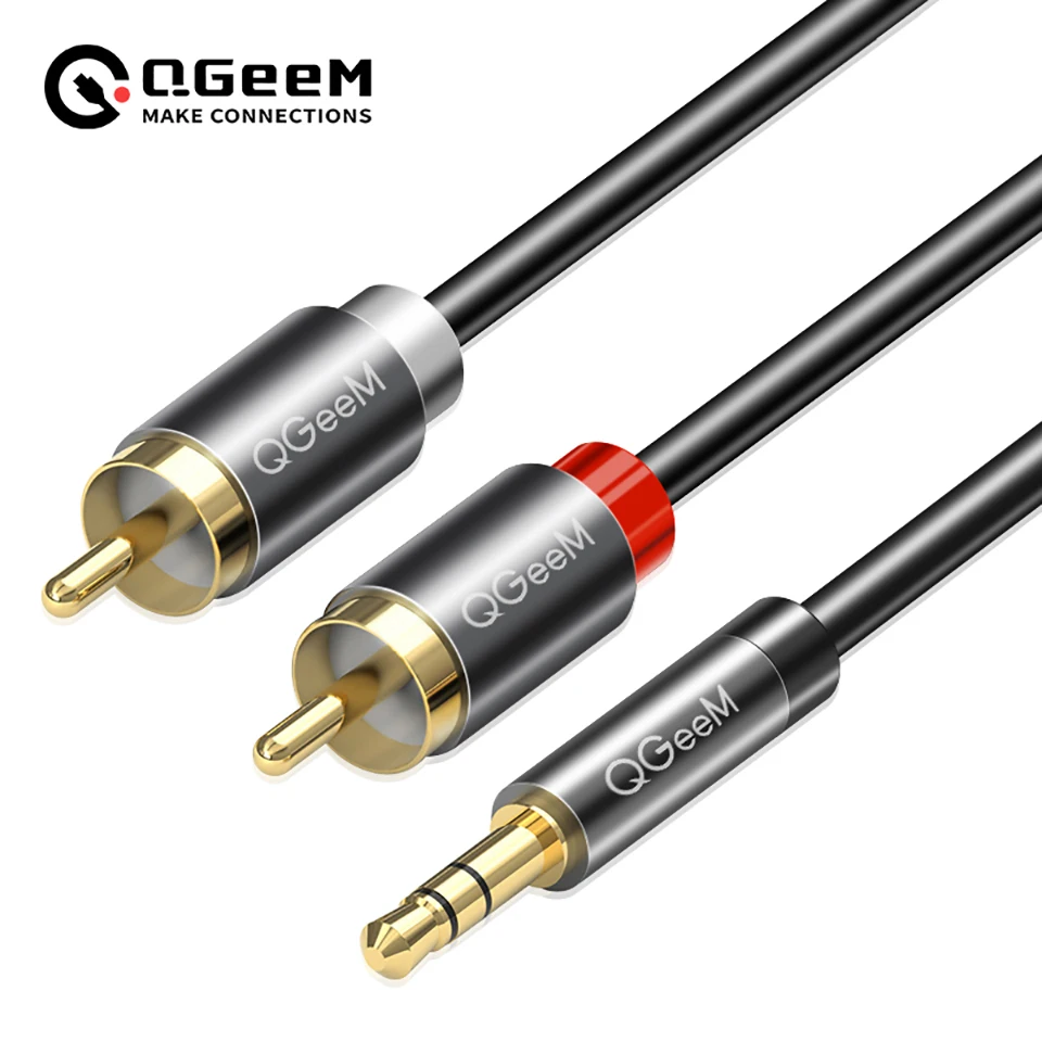QGeeM RCA Cable 2RCA to 3.5 Au - Home Cinema Idea 评论和价格