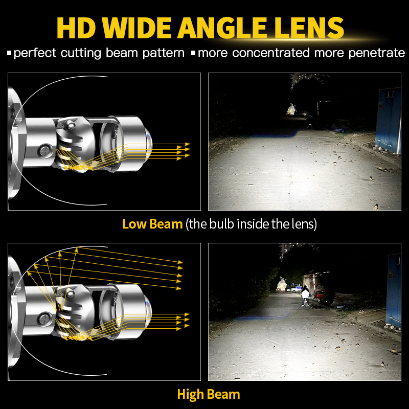 H4 HS1 LED Motorcycle Headligh - Home Cinema With Projector 评论和价格