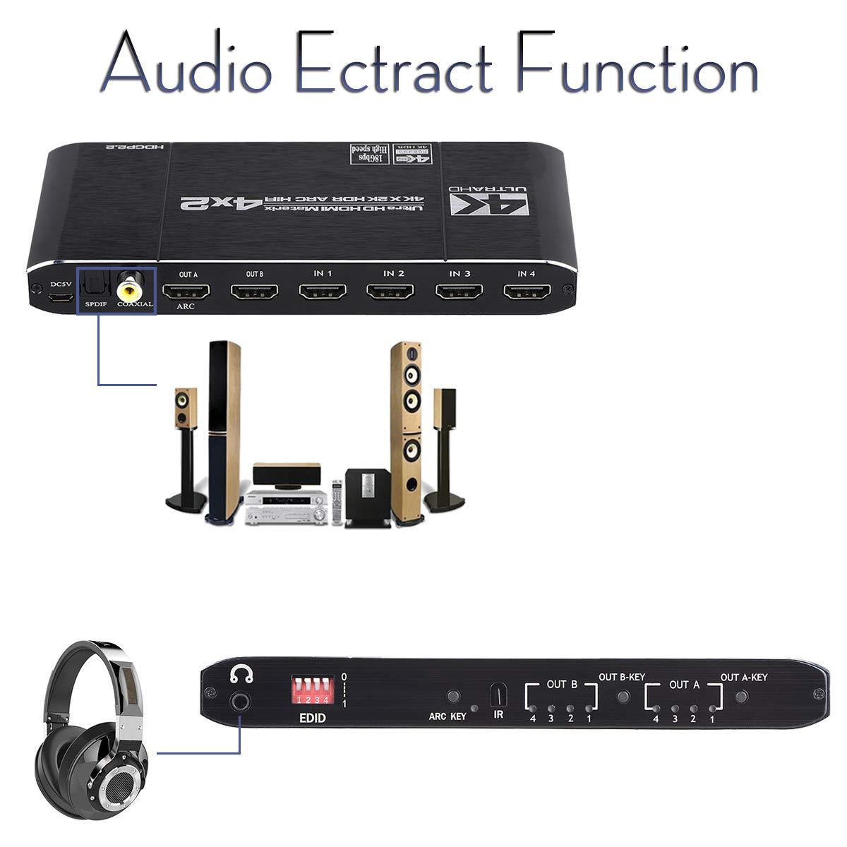 HDMI-compatible 2.0 Matrix Swi - Hdmi Arc Cable 评论和价格