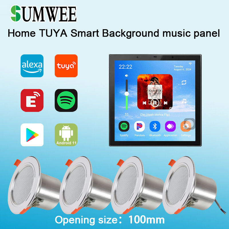 4 Inch Android 11 Tuya Smart H - Home Cinema Bluetooth 评论和价格