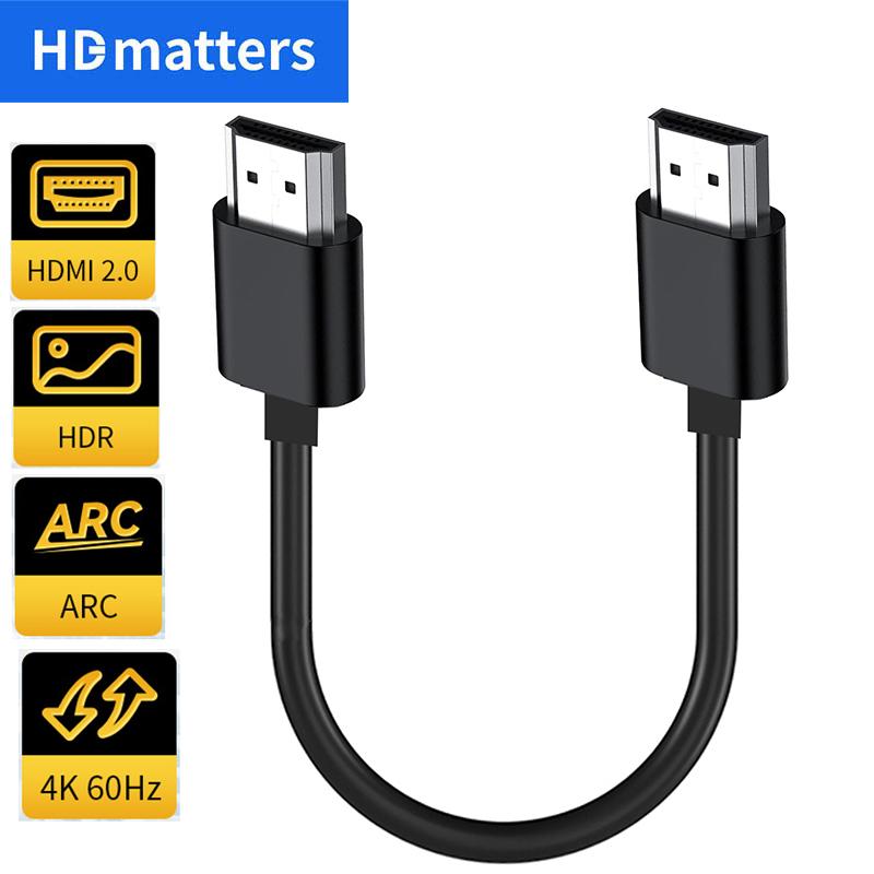 Ultra Short HDMI 2.0 Cable 4K  - Hdmi Arc Cable 评论和价格