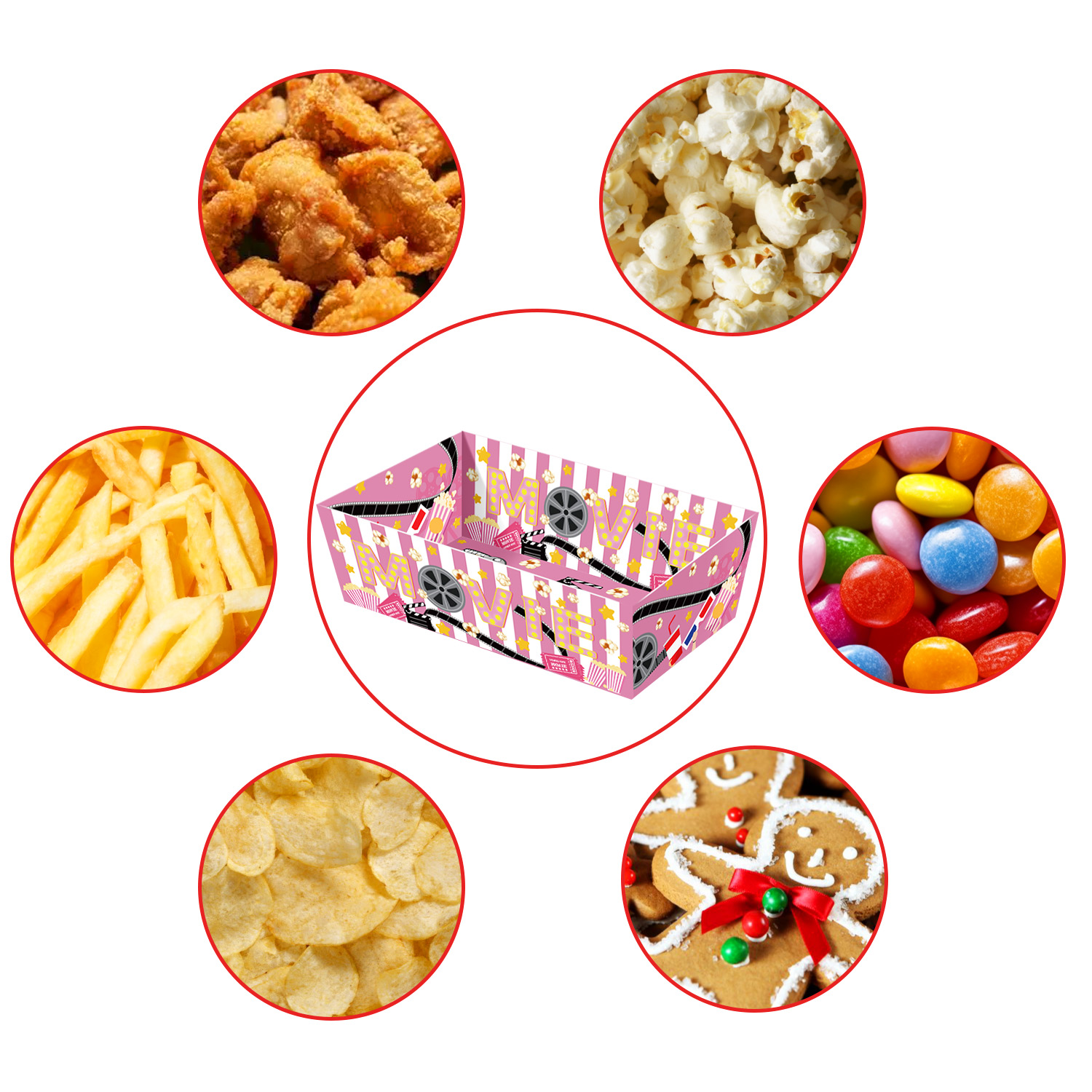 Disposable Cinema Paper Food B - Home Cinema Events 评论和价格