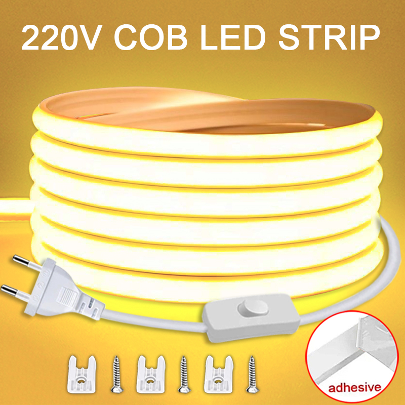 220V Led Strip with ON/OFF Swi - Home Cinema Room 评论和价格