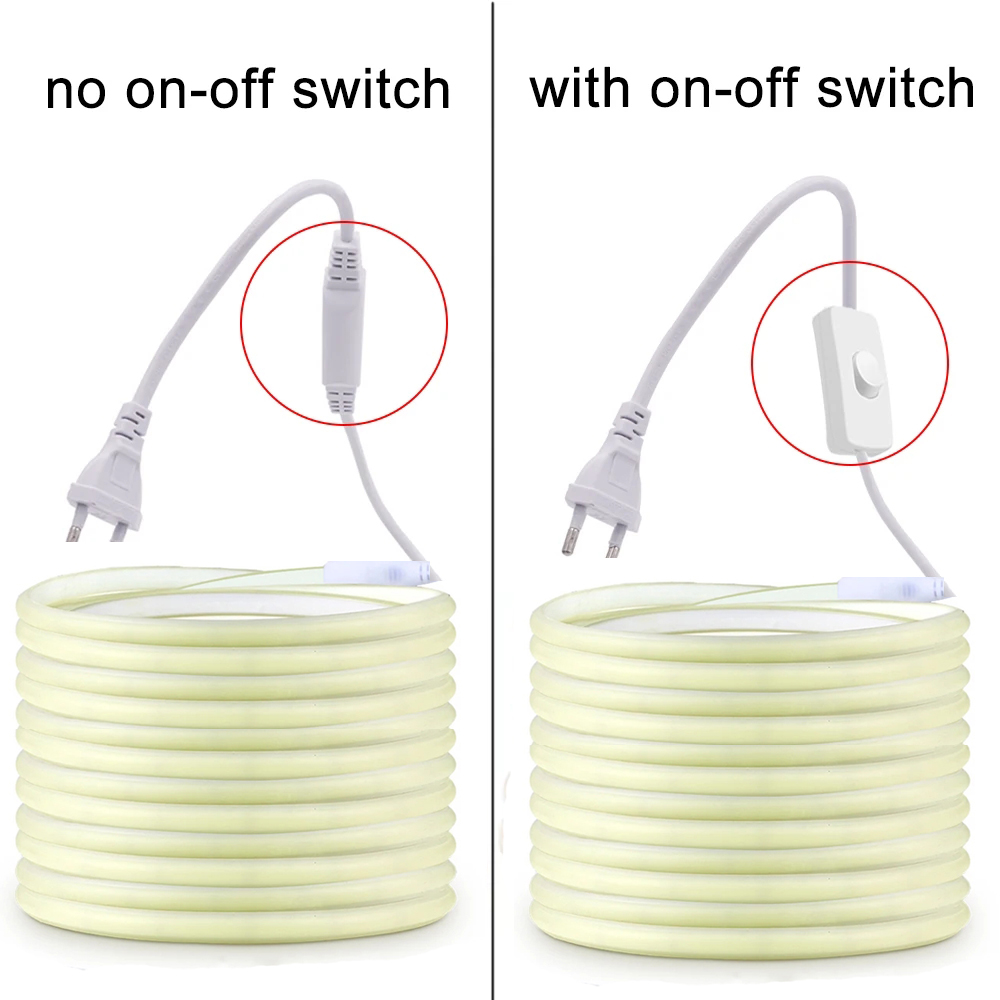 220V Led Strip with ON/OFF Swi - Home Cinema Room 评论和价格