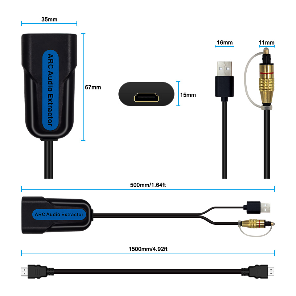 HDMI ARC eARC Audio Extractor  - Hdmi Arc Cable 评论和价格
