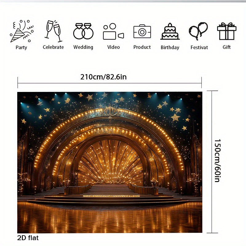 Luxury Golden Theater Stage Ar - Home Cinema Events 评论和价格