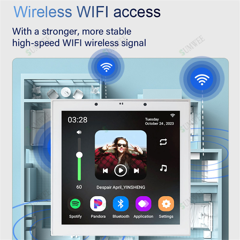 TUYA Smart Home 4 Inch Android - Home Cinema Bluetooth 评论和价格