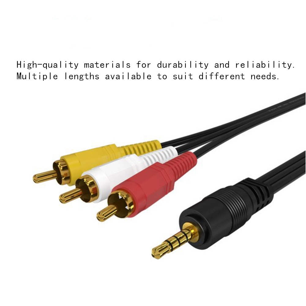 3.5mm to 3 RCA Audio Video Cab - Home Cinema Idea 评论和价格