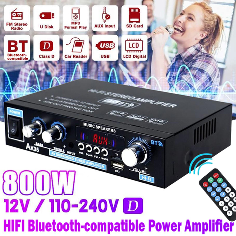 AK35 AK380 800W Home Power Amp - Home Cinema Bluetooth 评论和价格