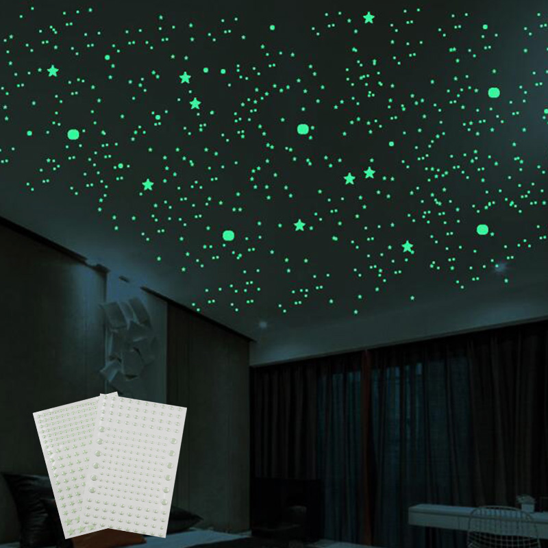 211pcs 3D Bubble Luminous Star - Home Cinema Room 评论和价格