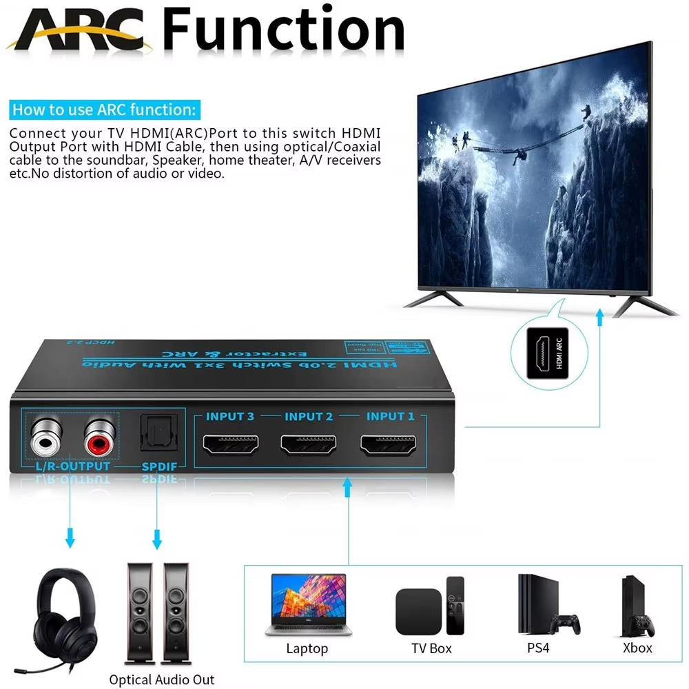 HDMI-Compatible Switch Audio E - Hdmi Arc Cable 评论和价格