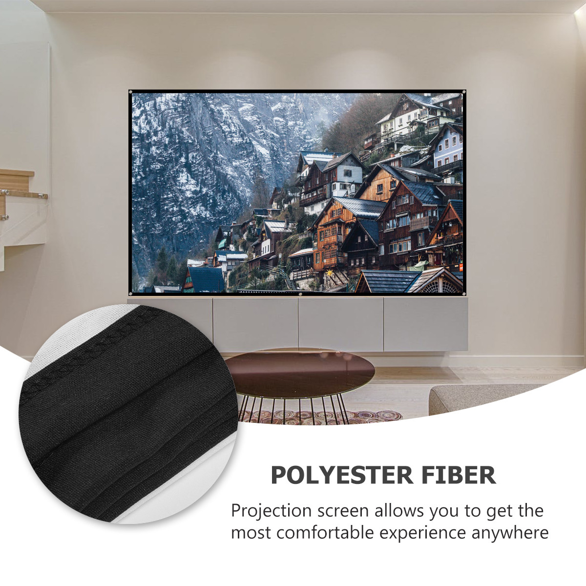 1Set Portable Projector Screen - Home Cinema Events 评论和价格