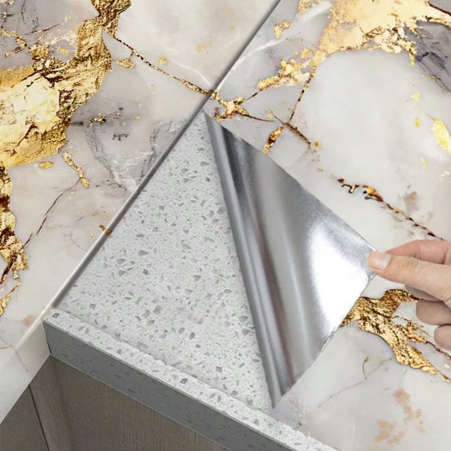 1roll Waterproof Marble Peel a - Home Cinema Room 评论和价格