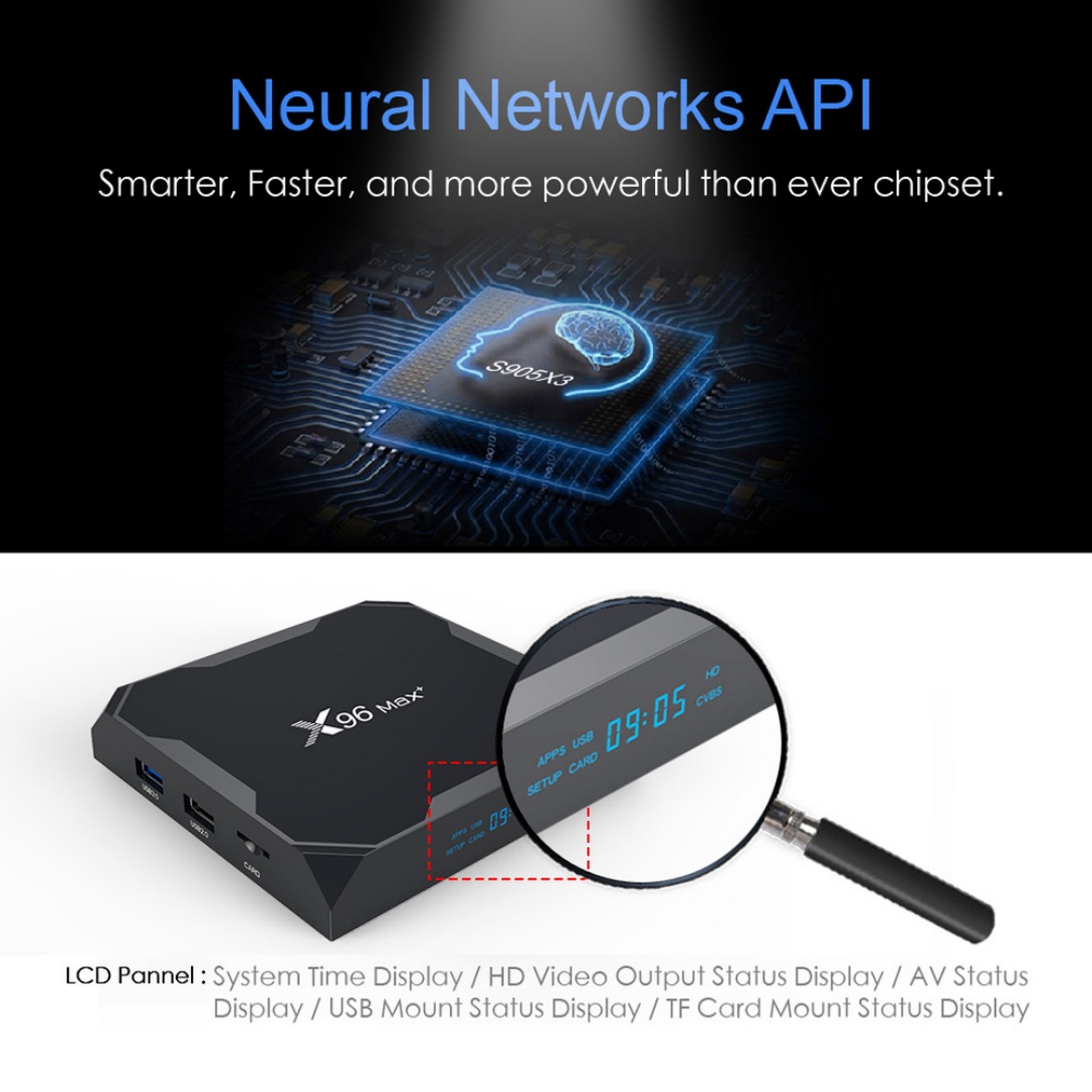 X96 Max+ TV Box Android 9.0 Am - Home Cinema Video Processor 评论和价格