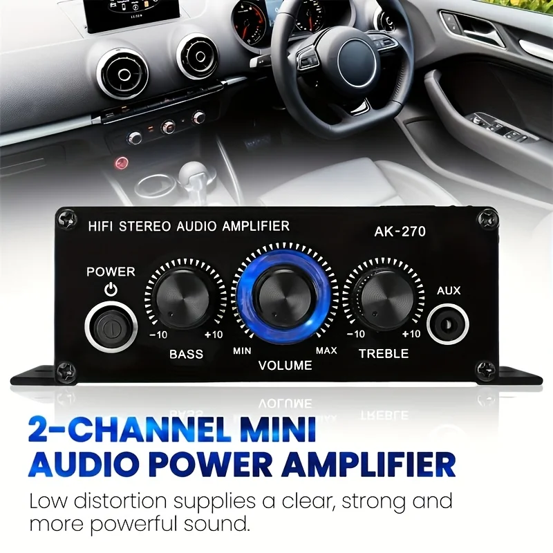 AK-270 400W Mini Power Amplifi - Home Cinema Idea 评论和价格