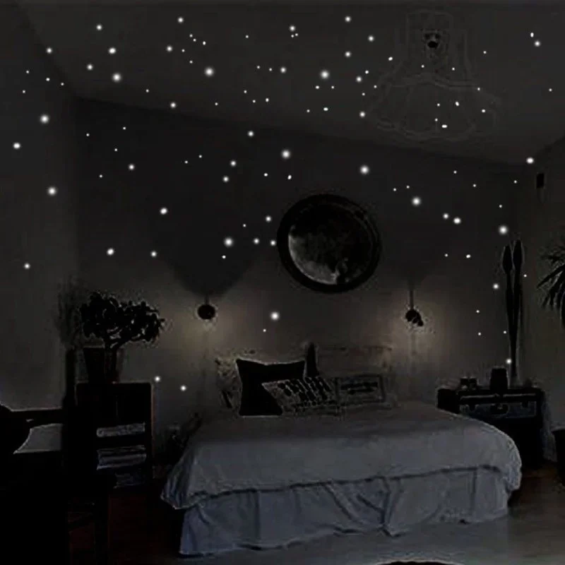 407pcs Luminous Wall Stickers  - Home Cinema Room 评论和价格