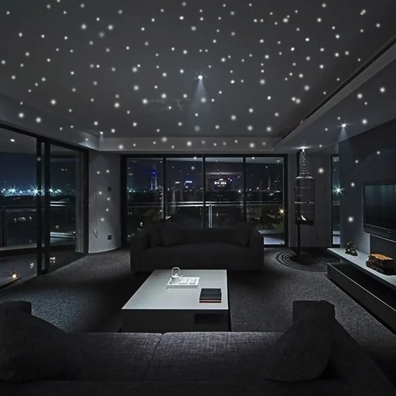 407pcs Luminous Wall Stickers  - Home Cinema Room 评论和价格