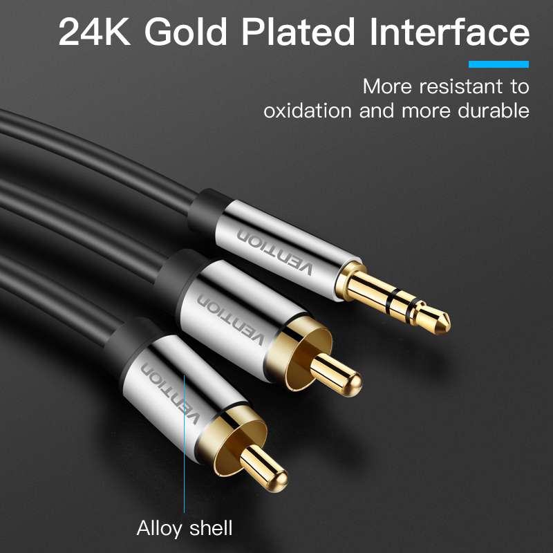 Vention RCA Cable 3.5 to 2rca  - Home Cinema Idea 评论和价格