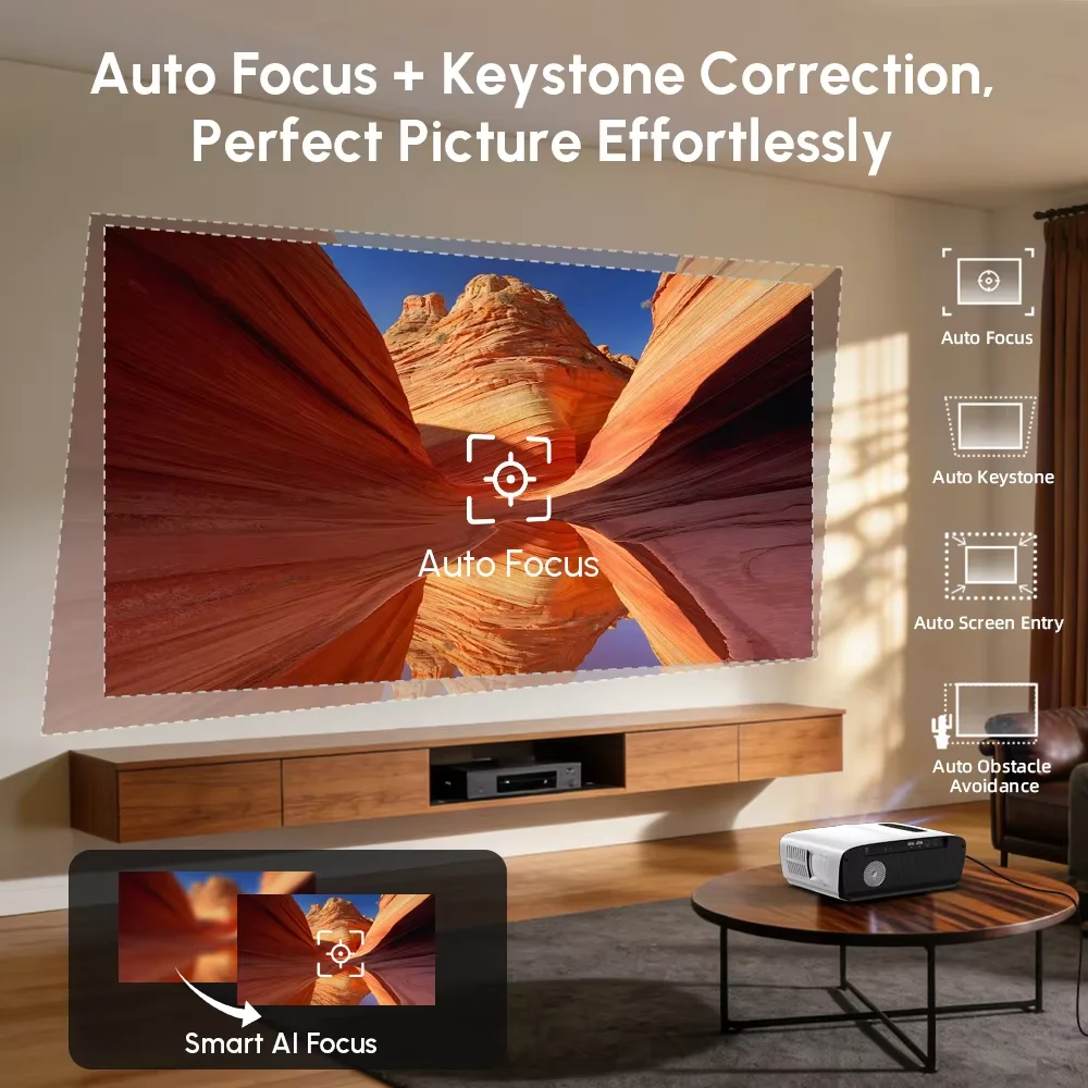 NewA9S 4k Projector Auto Focus - Home Cinema Bluetooth 评论和价格